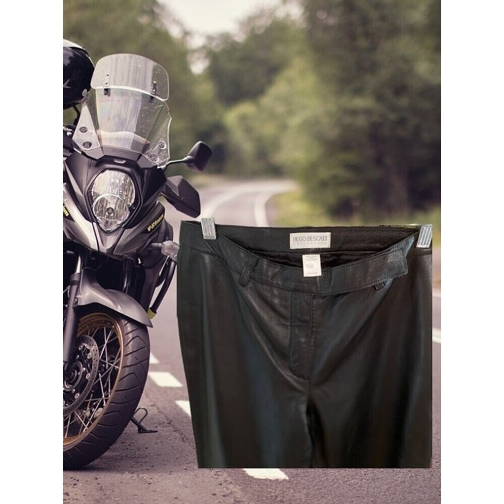 Hugo Buscati Collection Genuine Leather Riding Pants - Picture 7 of 11